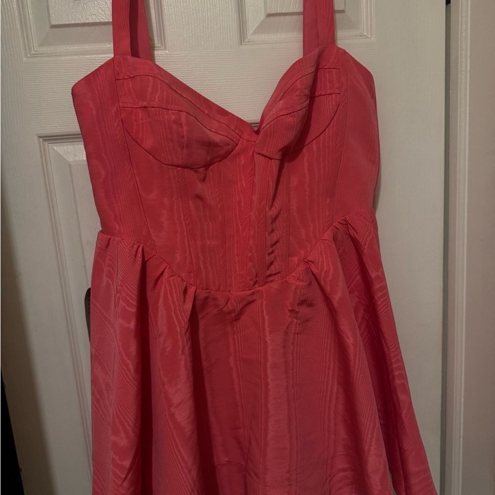 Bardot Coral Mini Dress